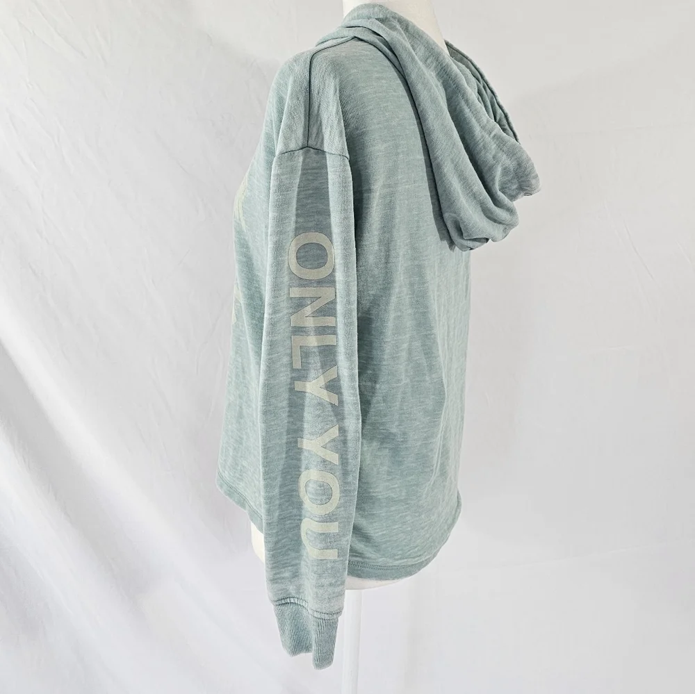 Smokey The Bear Faded Sea Foam Teal Graphic Hoodie - Picture 2 of 5